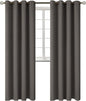 BGment Blackout Curtains for Bedroom - Grommet Thermal Insulated Room Darkening Curtains for Living Room, Set of 2 Panels (52 x 95 Inch, Grey)
