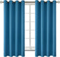 BGment Blackout Curtains - Grommet Thermal Insulated Room Darkening Bedroom and Living Room Curtains, Set of 2 Panels (52 x 63 Inch, Steel Blue)