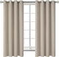 BGment Room Darkening Curtains 63 Inches Long - Grommet Thermal Insulated Drapes Window Treatment Curtains for Bedroom, 2 Panels, 52 x 63 Inch, Camel