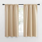 NICETOWN Blackout Room Darkening Curtains - Home Decoration Light & Noise Reducing Thermal Insulated Window Draperies with Rod Pocket Top (Biscotti Beige, 2 Panels, 34 inches Wide x 54 inches Long)