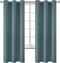 BGment Room Darkening Curtains 72 Inches Long - Grommet Thermal Insulated Drapes Window Treatment Curtains for Bedroom, 2 Panels, 42 x 72 Inch, Stone Blue