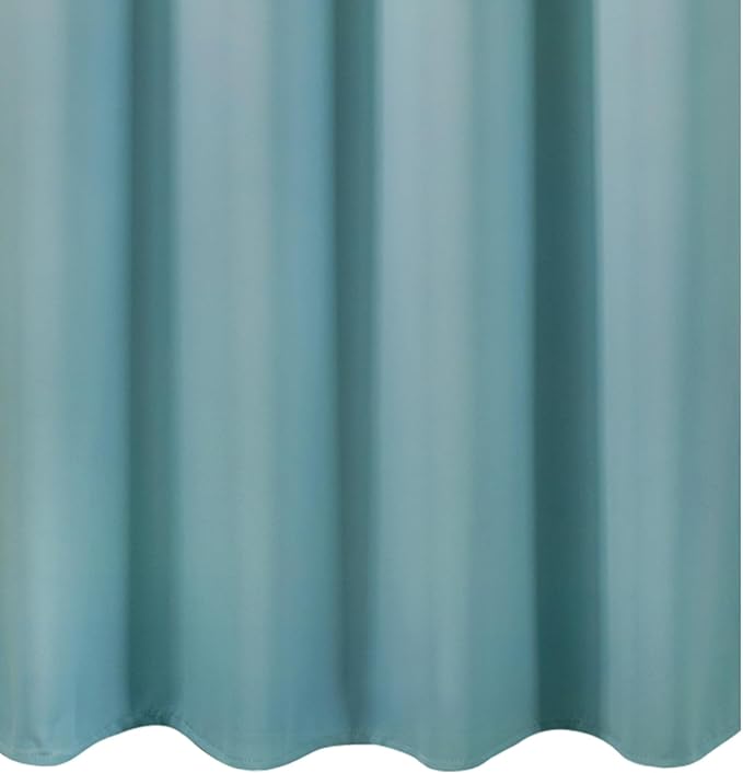 LEMOMO Stone Blue Blackout Curtains 66 x 63 Inch Length/Set of 2 Curtain Panels/Thermal Insulated Room Darkening Blackout Curtains for Bedroom