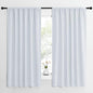NICETOWN Bedroom Window Curtain Panels - Window Treatment Thermal Insulated Rod Pocket Room Darkening Curtains/Drapes for Patio Door (Greyish White, 2 Panels, 62 in x 63 in (W x L))