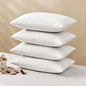 MIULEE Pillow Inserts 12x20 (Pack of 4,White), Down Feather Throw Pillow Inserts, Premium Fluffy Stuffer Throw Pillows Cotton Fabric for Sofa Bed Couch