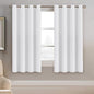 H.VERSAILTEX White Window Curtains 63 Inch Length Thermal Insulated Window Treatment Panel for Living Room Grommet Curtain Drape for Bedroom (1 Panel), 52" W x 63" L