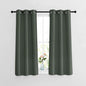 NICETOWN Bedroom Blackout Curtains & Drapes - Window Treatment Thermal Insulated Solid Grommet Voice Reducing for Kitchen/Nursery, Dark Mallard, 2 Panels, W37 x L54