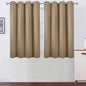 LEMOMO Natural Thermal Blackout Curtains/52 x 45 Inch/Set of 2 Panels Room Darkening Curtains