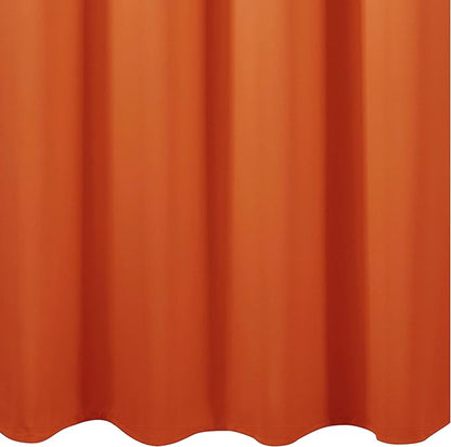 LEMOMO Blackout Curtains 66 x 95 inch/Orange Curtains Set of 2 Panels/Thermal Insulated Room Darkening Bedroom Curtains