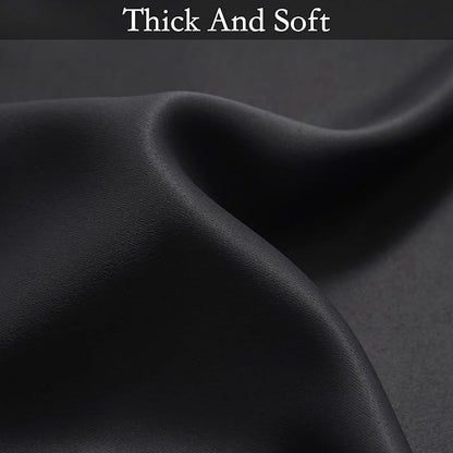 SimpleHome Ombre Room Darkening Curtains for Living Room, Light Blocking Gradient Black to Grey White Thick Thermal Insulated Grommet Window Curtains/Drapes for Bedroom, 2 Panels, 42x84 inches Length