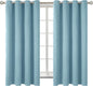 BGment Room Darkening Curtains 63 Inches Long - Grommet Thermal Insulated Drapes Window Treatment Curtains for Bedroom, 2 Panels, 52 x 63 Inch, Greyish Blue