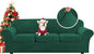 H.VERSAILTEX Modern Velvet Plush 4 Piece High Stretch Sofa Slipcover Furniture Protector Form Fit Velvet Extra Large Sofa Cover for 3 Cushion Couch Width Up to 105 Inch(XL Sofa, Vintage Green)
