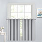 Yakamok 36 Inch Blackout Curtains Panels with Grommets - Room Darkening Thermal Insulated Window Drapes for Living Room/Bedroom,Light Grey, 52W x 36L, 2 Panels
