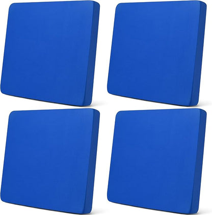 Newwiee Set of 4 Stretch Patio Cushion Covers Sofa Couch Seat Chair Slipcovers Cushion Cover Replacement Furniture Protector for Pets Washable(Royal Blue,Seat Cover,Solid)