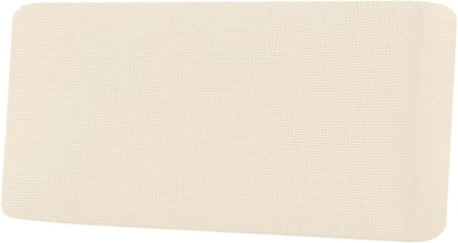 H.VERSAILTEX Super Stretch Individual Seat Cushion Covers Sofa Covers Couch Cushion Covers Slipcover Sets Thick Jacquard Textured Twill Fabric (1 Piece Sofa Cushion Cover, Cream)