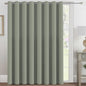 H.VERSAILTEX Blackout Patio Curtains 100 x 108 Inches for Sliding Door Extral Wide Blackout Curtain Panels Thermal Insulated Room Divider - Grommet Top, 9' Tall by 8.5' Wide - Sea Grass
