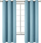 BGment Room Darkening Curtains 63 Inches Long - Grommet Thermal Insulated Drapes Window Treatment Curtains for Bedroom, 2 Panels, 42 x 63 Inch, Greyish Blue