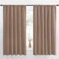 NICETOWN Kids Blackout Curtain Panels - Window Treatment Thermal Insulated Solid Rod Pocket Blackout Drapes for Bedroom (Cappuccino, Set of 2, 70 by 63 Inch)