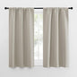 NICETOWN Blackout Curtains for Living Curtains, Room Darkening Window Curtain Panels, Easy-Care Solid Thermal Insulated Draperies/Drapes for Daughter Room (Natural, 2 Panels, 29 by 50)
