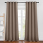 NICETOWN Cappuccino Blackout Bedroom Curtains 96 inches Long, Grommet Thermal Insulated Room Darkening Window Treatments Sound Reducing for Living Room, W46 x L96, 2 Panels