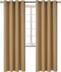 BGment Blackout Curtains for Living Room - Grommet Thermal Insulated Room Darkening Curtains for Bedroom, 2 Panels of 52 x 84 Inch, Khaki