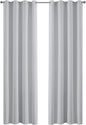 Yakamok Greyish White Curtains for Bedroom,Grommet Thermal Insulated Room Darkening Curtains for Living Room,52W x 84L,2 Panels