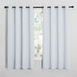 NICETOWN Blackout Curtain Panels for Bedroom, Greyish White, 2 Panels, W55 x L57-inch, Grey, Thermal Insulated Grommet Top Blackout Draperies and Drapes for Basement