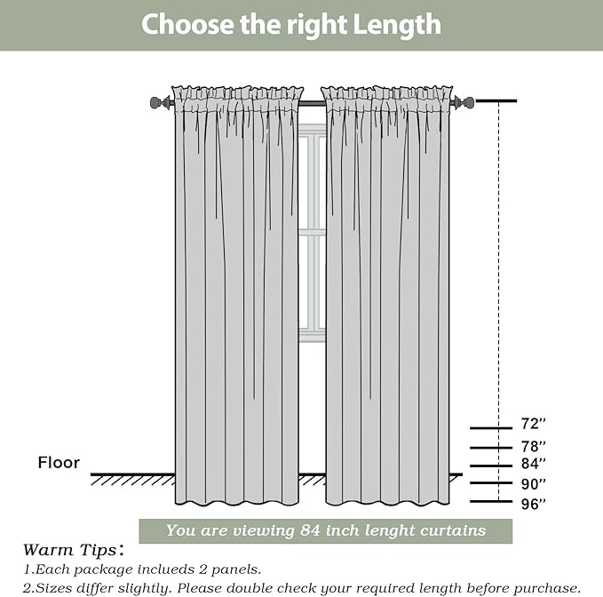 OWENIE Gold Sheer Curtains 84 Inch Length 2 Panels Set, Light Filtering Voile Fimly Sheer Drapes for Living Room/Bedroom, 2pcs, Gold Solid Rod Pocket Sheer Curtains, Each 42" W x 84" L