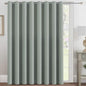 H.VERSAILTEX Blackout Patio Curtains 100 x 96 Inches for Sliding Door Extral Wide Blackout Curtain Panels Thermal Insulated Room Divider - Grommet Top, 8' Tall by 8.5' Wide - Light Sage
