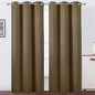 LEMOMO Brown Thermal Blackout Curtains/38 x 84 Inch/Set of 2 Panels Room Darkening Curtains for Bedroom