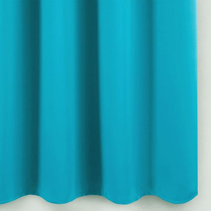 LEMOMO Blackout Curtains 52 x 90 Inch Long Teal Curtains Set of 2 Panels Room Darkening Curtains for Bedroom and Living Room