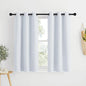 NICETOWN Room Darkening Draperies Curtain Panels 48 inches Long, Window Treatment Thermal Insulated Grommet Room Darkening Curtains/Drapes for Bedroom (Greyish White, 2 Panels, 34 inch Wide)