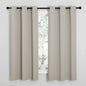 NICETOWN Natural Blackout Curtains for Bedroom (1 Pair, 42 x 63 inches), Farmhouse Thermal Insulated Room Darkening Drapes for Windows
