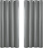 Yakamok Dove Grey Room Darking for Livingroom Dining Room Darkening Thermal Insulated Bay Window Hotel Modern Elegant Black Out Sunblock Curtins/Bedroom, 52 x 45 Inches, 2 Panel Sets