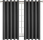 BGment Blackout Curtains for Bedroom - Grommet Thermal Insulated Room Darkening Curtains for Living Room, Set of 2 Panels (70 x 63 Inch, Dark Grey)