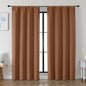 Simplebrand Ava Sun Baked Blackout Curtains for Bedroom 84 Inch Length 2 Panels Set, Solid Thermal Insulated Privacy Living Room Window Treatment Curtains Blackout Drapes, W50 x L84 Inch, Sun Baked