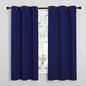 NICETOWN Blackout Draperies Curtains, All Season Thermal Insulated Solid Grommet Top Blackout Curtains/Drapes for Kid's Room (Royal Blue, 1 Pair, 34 x 63 inches)