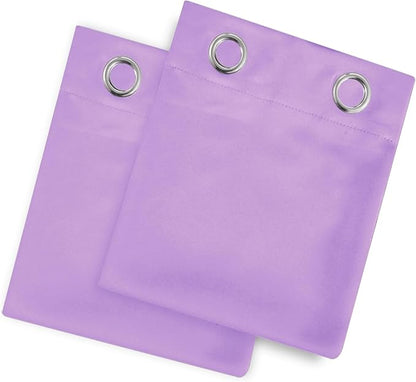 LEMOMO Blackout Curtains 52 x 45 inch Lavender Curtains Set of 2 Panels/Thermal Insulated Room Darkening Bedroom Curtains