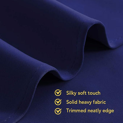 NICETOWN Blackout Curtains for Bedroom, Royal Blue, 42 W by 80 L, Set of 2, Thermal Insulated Curtains & Drapes with Grommet Top for Living Room, Privacy Window Treatment Draperies