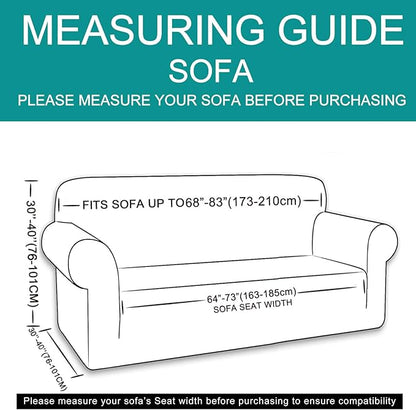 U-NICE HOME Stretch Couch Cover Sofa Cover Washable Sofa Slipcover Furniture Protector for 3 Cushion Couch Sofa Pet Friendly(Sofa, Loden Frost)