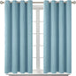 BGment Room Darkening Curtains 54 Inches Long - Grommet Thermal Insulated Drapes Window Treatment Curtains for Bedroom, 2 Panels, 52 x 54 Inch, Greyish Blue