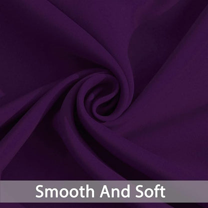 Yakamok Blackout Curtains Room Darkening Thermal Insulated Window Panels,Solid Grommet Top Drapes for Bedroom/Living Room(62Wx72L, Purple, 2 Panels)