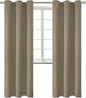 BGment Room Darkening Curtains 84 Inches Long - Grommet Thermal Insulated Drapes Window Treatment Curtains for Bedroom, 2 Panels, 38 x 84 Inch, Cocoa