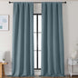 Simplebrand Stone Blue Blackout Curtains for Bedroom 102 Inches Long 2 Panels, Solid Thermal Insulated, Energy Saving Living Room Window Treatment Curtains Blackout Drapes, W50 x L102 Inch, Stone Blue