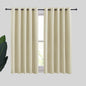 NICETOWN Room Darkening Curtain Panels for Cafe, Thermal Insulated Grommet Room Darkening Draperies/Drapes for Window (Beige, 2 Panels, W70 x L54 -inch)