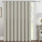 H.VERSAILTEX Blackout Patio Curtains 100 x 84 Inches for Sliding Door Extral Wide Blackout Curtain Panels Thermal Insulated Room Divider - Grommet Top, 7' Tall by 8.5' Wide - Pale Oak