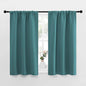 NICETOWN Kitchen Curtains, Privacy & Light Block Out Window Curtains & Drapes for Loft, Cupboard, Cafe (Sea Teal, 34 in x 45 in (W x L), 2 Panels)