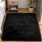 Goolela Black Fluffy Rug 4x6 Fuzzy Furry Shag Rug for Bedroom Living Room Faux Sheepskin Fur Area Carpet Rectangle