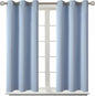 BGment Blackout Curtains for Bedroom - Grommet Thermal Insulated Room Darkening Curtains for Living Room, Set of 2 Panels (38 x 54 Inch, Spa Blue)