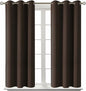 BGment Blackout Curtains for Living Room - Grommet Thermal Insulated Room Darkening Curtains for Bedroom, Set of 2 Panels (38 x 45 Inch, Brown)