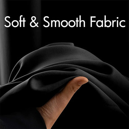 MIULEE 2 Panels 90" Long Blackout Curtains Room Darkening Thermal Insulated Drapes Solid Window Treatment Set Grommet Top Light Blocking Curtain for Living Room/Bedroom Black